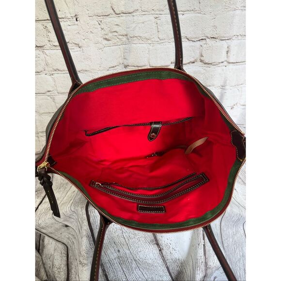 Dooney & Bourke dark brown leather tote purse - Picture 6 of 9